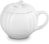 Le Creuset Becher Kürbis mit Deckel in white, 400 ml