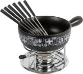 Kuhn Rikon Käsefondue Set Suisse schwarz 23 cm