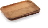 Zassenhaus Snackplatte, eckig aus Akazie
