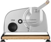 ritterwerk ritter Allesschneider amano 5 mit Holzsockel, silber