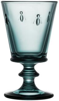 La Rochère Abeille Weinglas nachtblau 6er-Set Bienenrelief