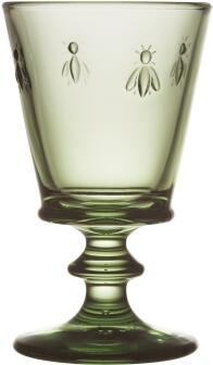 La Rochère Weinglas Abeille, 6er-Set in olive grün