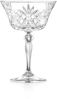 RCR MELODIA Champagnerschale Kristallglas, 6er Set