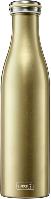 Lurch Isolier-Flasche gold-metallic Thermosflasche aus Edelstahl, goldfarben