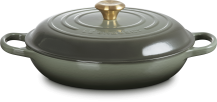 Le Creuset Gourmet-Profitopf Signature thyme Gusseisen-Bräter mit Deckel