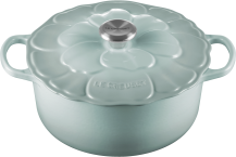 Le Creuset Bräter Signature Blume in sea salt