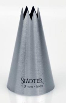 Städter Sterntülle 10 mm groß Inox Spritztülle Edelstahl