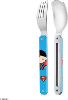 Akinod Mini 12h12 Chibi Superman Besteckset Löffel Gabel