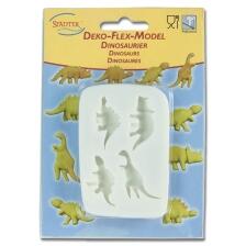 Städter Reliefform Dinosaurier 3,5 cm Weiß 4er-Reliefform