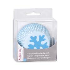 Städter Papierform Eiskristall Ø 5/7 cm / H 3 cm Hellblau Maxi 50 Stück