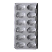 St&auml;dter Backform B&auml;rentatzen / Madeleines 40 x 20 cm Silber