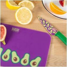 Kuhn Rikon COLORI®+ Rüstmesser / Schneidebrett Set (Limited Edition Avocado)