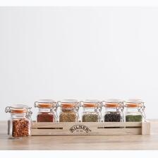 Kilner Gewürzgläser mit Bügelverschluss, 6er-Set