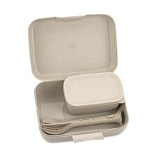 koziol Lunch Box Candy ready mit Besteck-Set in sand