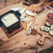 Boska Käsefondue-Set Tapas schwarz, groß