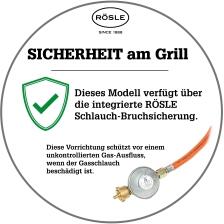 Rösle Gasgrill BBQ-Station VIDERO G3 in schwarz, 50 mbar