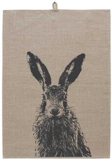 Frohstoff Geschirrtuch Leinen Feldhase