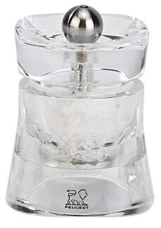 Peugeot Baltic Salzmühle Acryl mit Salzkristallen transparent