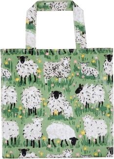 Ulster Weavers Einkaufstasche PVC Woolly Sheep Schafmotiv grün