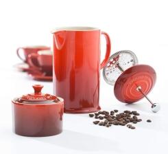 Le Creuset Kaffeebereiter in ofenrot