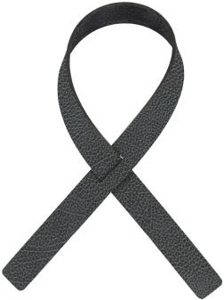 Lind DNA Serviettenring Loop Hippo Black-Anthracite 4er-Set