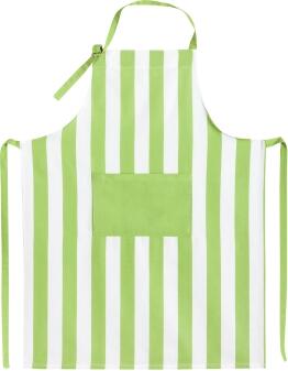Kracht Küchenschürze BLOCKSTREIFEN aus Baumwolle in grün