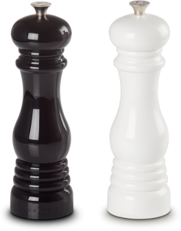 Le Creuset Mühlen-Set in schwarz / weiß 21cm