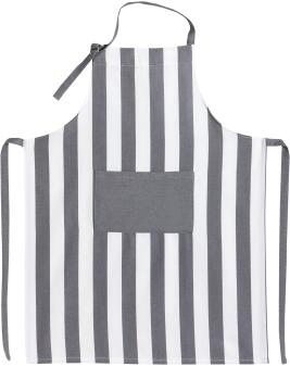 Kracht Küchenschürze BLOCKSTREIFEN aus Baumwolle in anthrazit