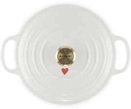 Le Creuset Bräter Signature rund Hearts, 22 cm