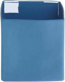 ASA Übertopf Cube blau quadratisch glänzend Keramik