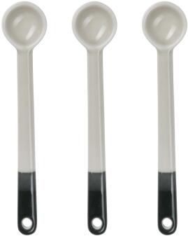ASA Joy Löffel 3er Set black currant smoothie schwarz-weiß