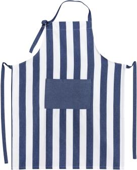 Kracht Küchenschürze BLOCKSTREIFEN aus Baumwolle in blau
