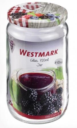 Westmark Einmachglas mit Schraubdeckel, 720 ml