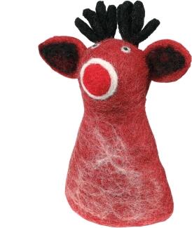 cilio Eierwärmer LANA Elch rot aus Filz für Eier