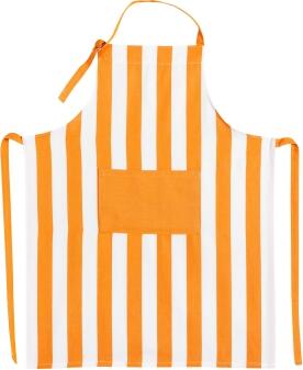 Kracht Küchenschürze BLOCKSTREIFEN aus Baumwolle in orange