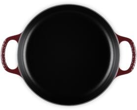 Le Creuset Servierpfanne Signature mit zwei Griffen in garnet