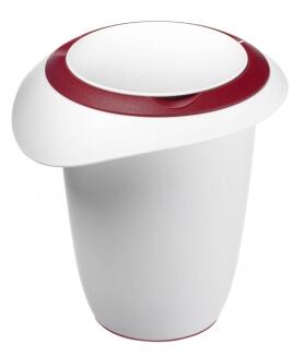 Westmark Quirltopf mit zweigeteiltem Deckel in rot