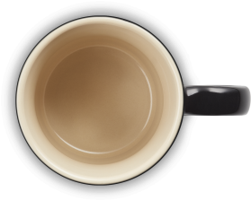 Le Creuset Espressotasse in schwarz glänzend, 100 ml