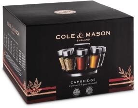 Cole & Mason Cambridge Gewürzkarussell, 8 Gläser