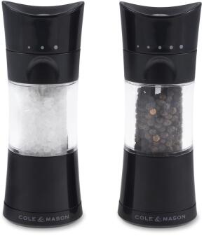 Cole & Mason Harrogate Salz- und Pfeffermühlen Geschenkset 15,4 cm schwarz