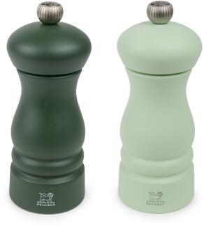 PEUGEOT Pfeffermühle & Salzmühle Clermont Z in moosgrün & mintgrün im Set