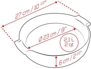 27 cm Durchmesser