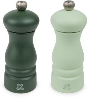 PEUGEOT Pfeffermühle & Salzmühle Clermont Z in moosgrün & mintgrün im Set