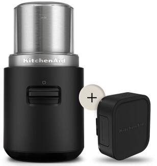 KitchenAid Go kabellose Kaffeemühle inkl. Akku schwarz Edelstahl
