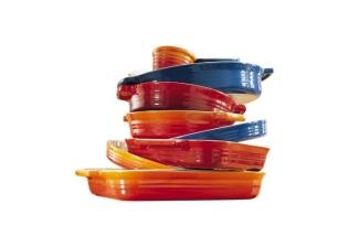 Le Creuset Auflaufform Tradition oval in kirschrot