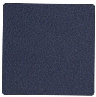 Lind DNA Glasuntersetzer Square Hippo navy blau 4er-Set
