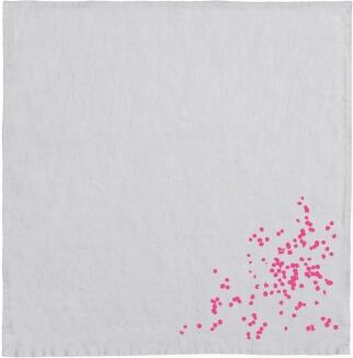 Frohstoff Serviette Blütenblätter in grau