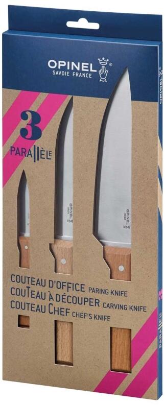 Opinel Kochmesserset Parallele, 3-teilig