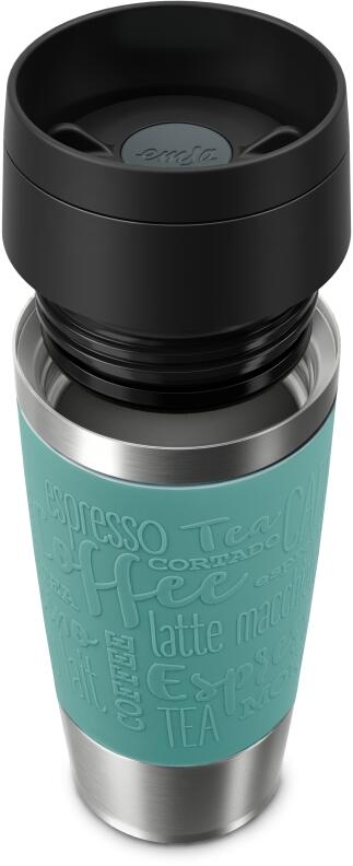 Emsa Isolier-Trinkbecher mit Manschette Travel Mug Classic in petrol