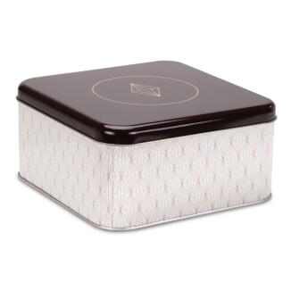 Städter Gebäckdose Vanilla Diamonds 21 x 21 cm / H 10 cm Bunt Quadrat